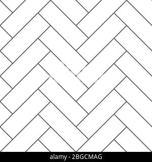 Contour parquet vintage à chevrons motif vectoriel sans couture. Illustration de la texture du parquet Illustration de Vecteur