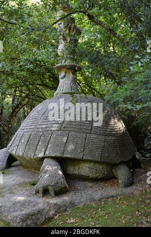 Bomarzo, Italie - 09/30/2017: Le célèbre parc monstre dans la municipalité de Bomarzo en Italie Banque D'Images