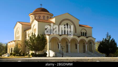 Église Saint Gerasimos Kefalonia Banque D'Images