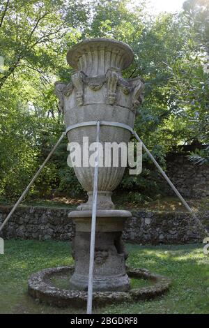 Bomarzo, Italie - 09/30/2017: Le célèbre parc monstre dans la municipalité de Bomarzo en Italie Banque D'Images