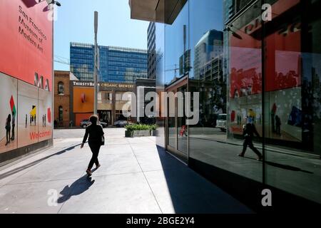 Musée d'Art moderne SFMOMA auf der 3ème rue, San Francisco, Kalifornien, Etats-Unis Banque D'Images