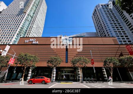 Musée d'Art moderne SFMOMA auf der 3ème rue, San Francisco, Kalifornien, Etats-Unis Banque D'Images