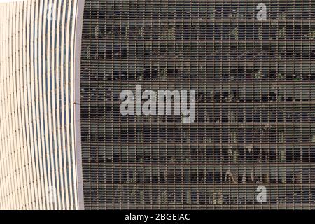 Détail de la façade du bâtiment Walkie Talkie au 20 Fenchurch Street, Londres Banque D'Images