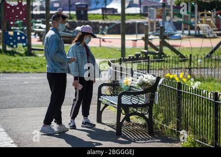 Glasgow, Royaume-Uni. 21 avril 2020. Photo : scènes du parc Kelvingrove à Glasgow pendant le verrouillage du coronavirus (COVID-19). Crédit : Colin Fisher/Alay Live News Banque D'Images