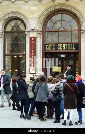 Vienne, Autriche. Le café Central est une maison de café à Vienne Banque D'Images