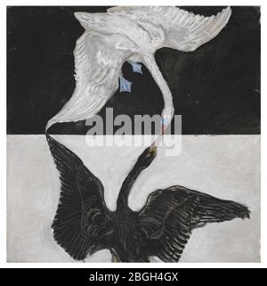 Hilma af Klint - 1915 - The Swan - No 1 - Groupe IX-SUW - série SUW-UW. Banque D'Images