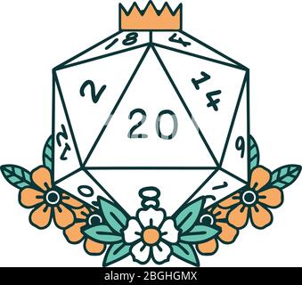 image emblématique du style tatouage d'un modèle 20 Illustration de Vecteur