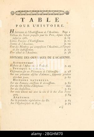 Histoire et mémoires de l'Académie Royale des Sciences, inscriptions et belles-lettres de Toulouse Banque D'Images