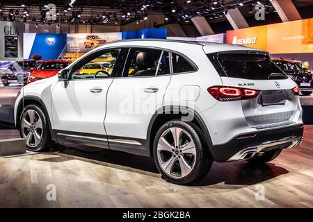 Bruxelles, Belgique, Jan 2020 Mercedes GLA 200, Brussels Motor Show, deuxième génération, H247, suv produit par Mercedes-Benz Banque D'Images