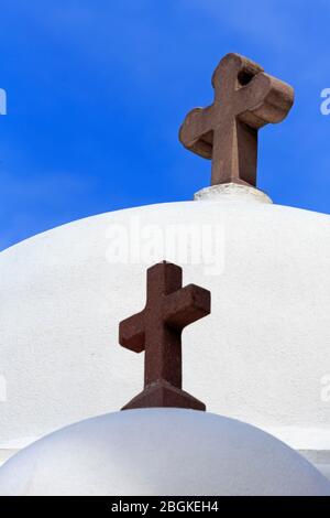 Église de Therapon, Ville de Mytilini, Île de Lesbos, Grèce, Europe Banque D'Images