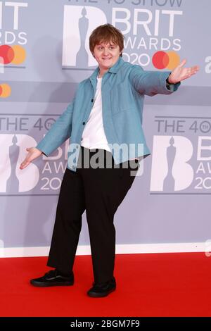 Lewis Capaldi assiste aux Brit Awards 2020 à l'O2 Arena le 18 février 2020 à Londres, en Angleterre. Banque D'Images