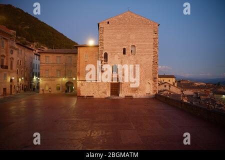 Cité médiévale de Gubbio Italie Banque D'Images