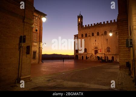 Cité médiévale de Gubbio Italie Banque D'Images