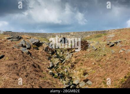 Pont Burbage, Ringinglow Rd, Hope Valley, 1 BR, parc national de Peak district, Derbyshire, Angleterre, Royaume-Uni Banque D'Images