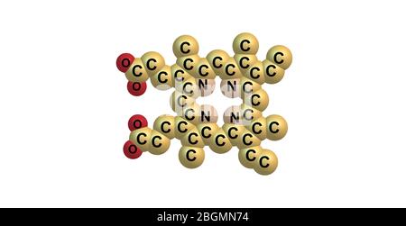 Les porphyrines sont un groupe de composés organiques hétérocycliques du macrocycle, composé de quatre sous-unités de pyrrole modifiées interconnectées à leur carbone alpha A. Banque D'Images