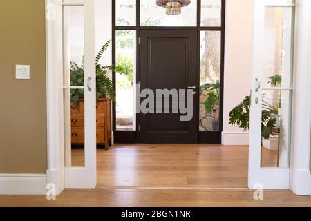 Les intérieurs d'une maison un couloir Banque D'Images