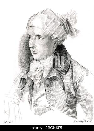 WILLIAM COWPER (1731-1800) poète et hymnodiste anglais Banque D'Images