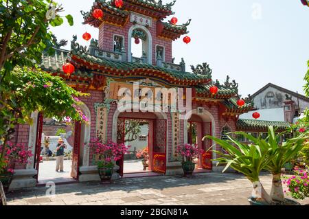 Hoi an, Vietnam - 20 mars 2019: Salle de réunion cantonaise Hoi an, Vietnam Banque D'Images