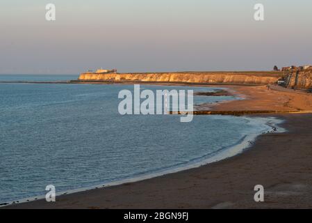 Palm Bay et Foreness point sur la côte de Kent, entre Margate et Broadtairs, Kent, Royaume-Uni Banque D'Images