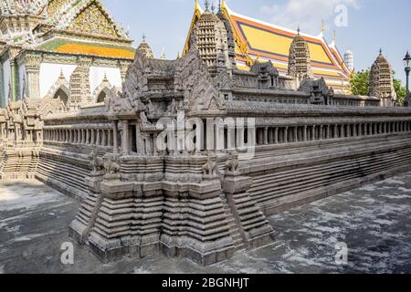 Temple du Bouddha d'Émeraude a été construit en 1782, est le temple bouddhiste le plus sacré de Thaïlande, il est aussi un puissant symbole religieux-politique et le pal Banque D'Images