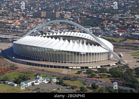 Vue aérienne du stade Moses Mabhida Banque D'Images