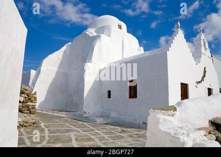 Église Paraportiani de Mykonos, île de Mykonos, Cyclades, Grèce, Europe Banque D'Images