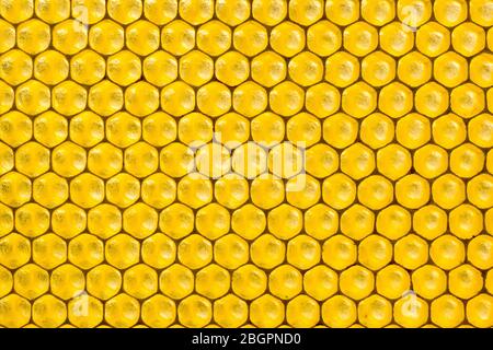 Motif ruche hexagonal d'un diviseur en nid d'abeilles Banque D'Images