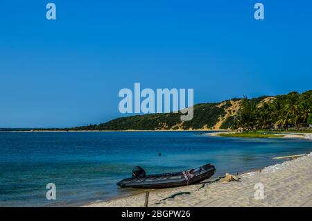 Ponta Do Ouro plage immaculée au Mozambique côte près de la frontière de l'Afrique du Sud Banque D'Images