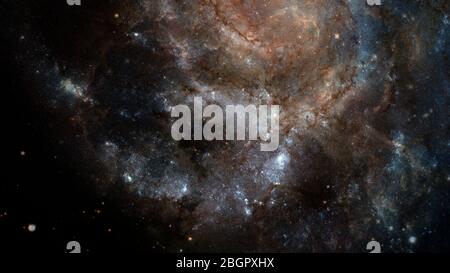 Galaxie dans l'espace, beauté de l'univers, trou noir. Éléments fournis par la NASA. Banque D'Images