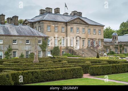 Dumphries House, une maison de campagne palladienne du XVIIIe siècle, de style néo-classique, de labyrinthe et de domaine dans Ayrshire, en Écosse Banque D'Images