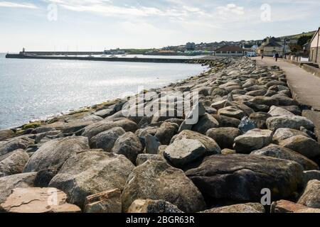 Port de Wicklow Town - Irlande Banque D'Images