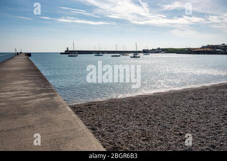 Port de Wicklow Town - Irlande Banque D'Images