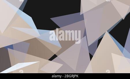 8 K UHD Mixed Grand pastel marron triangles fond abstrait Banque D'Images