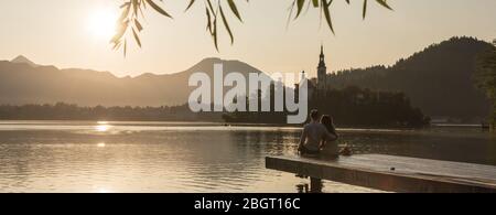 Lac de Bled Banque D'Images