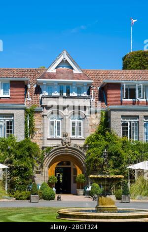 Le Longueville Manor Hotel, l'un des hôtels de luxe les plus populaires de Jersey, St Helier, Channel Isles Banque D'Images