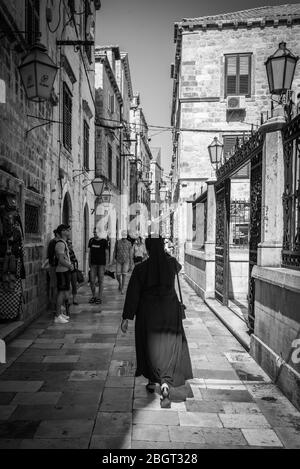 Les rues de Dubrovnik Banque D'Images