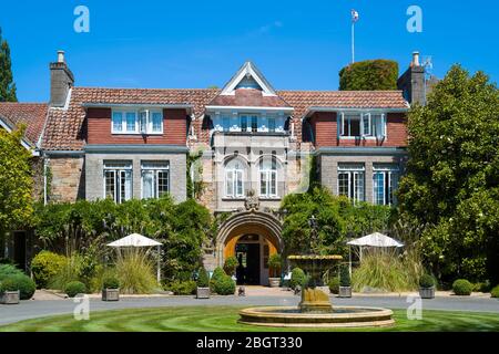 Le Longueville Manor Hotel, l'un des hôtels de luxe les plus populaires de Jersey, St Helier, Channel Isles Banque D'Images