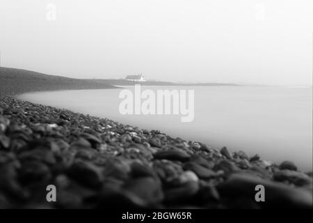 Un matin gris sur la rive de la rue Shingle - rue Shingle, février 2017 Banque D'Images