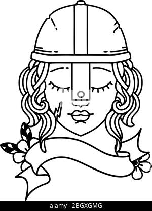 Chasseur humain style dessin au trait noir et blanc Illustration de Vecteur
