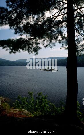 Lac Pharoah, parc naturel du lac Pharoah, parc Adirondack, New York Banque D'Images