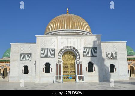 Mausolée Habib Bourguiba à Monastir Banque D'Images