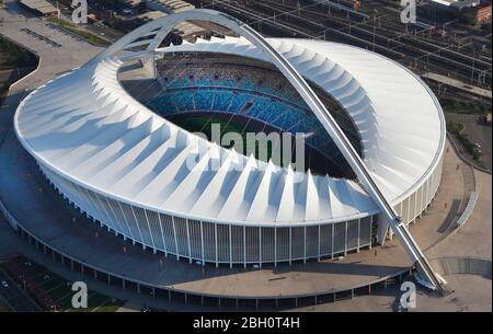 Vue aérienne du stade Moses Mabhida Banque D'Images