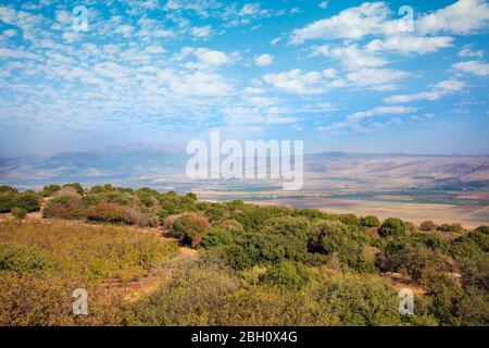 Vue à couper le souffle depuis le mont Menara, dans le nord d'Israël Banque D'Images