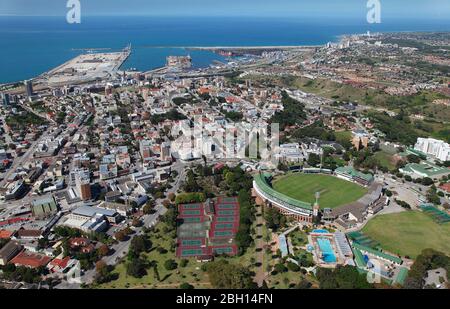 Photo aérienne du terrain de cricket du parc St Georges Banque D'Images