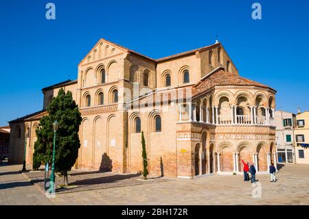 Chiesa dei Santi Maria e Donato, Campo San Donato, île de Murano, Venise, Italie Banque D'Images