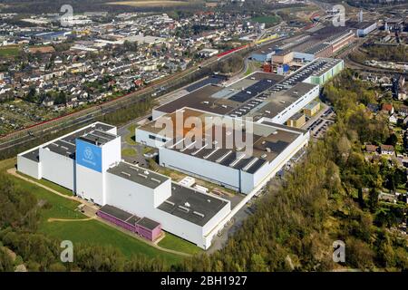 Equipement technique et installations de production des aciéries der ThyssenKrupp Steel Europe AG à Bochum-Wattagenscheid, 11.04.2016, vue aérienne, Allemagne, Rhénanie-du-Nord-Westphalie, Ruhr Area, Bochum Banque D'Images