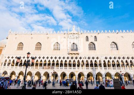 Palazzo Ducale, Palais des Doges, Piazzetta, Venise, Italie Banque D'Images