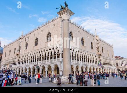 Palazzo Ducale, Palais des Doges, Riva degli Schiavoni, San Marco, Venise, Italie Banque D'Images