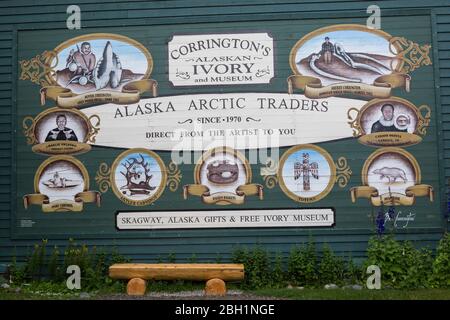 ALASKA, sud-est de l'Alaska, SKAGWAY: Alaska Arctic Traders Shop, États-Unis Banque D'Images