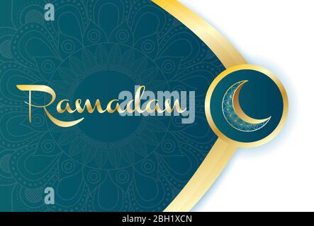 célébration du ramadan kareem avec la lune Illustration de Vecteur